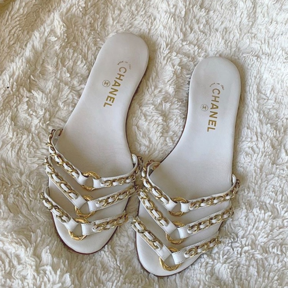 Chanel chain sandals